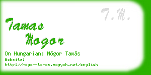 tamas mogor business card