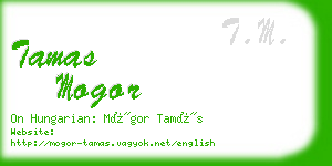 tamas mogor business card